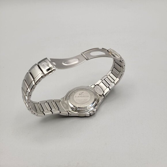 Calypso Stainless Steel Mens Diver Watch 50M Water Resistant White Dial Extra Li - Picture 5 of 7